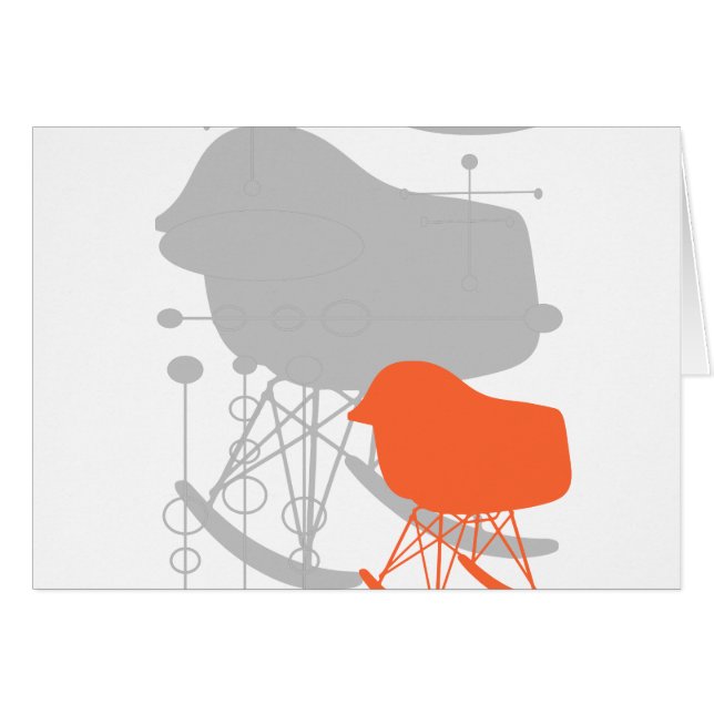 Silhouette de la silla de la silla del patrón gris (Anverso (Horizontal))