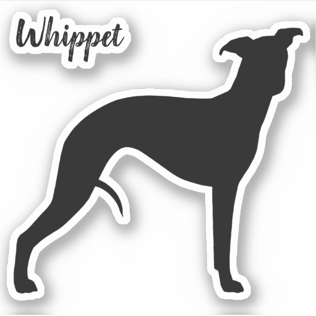 Silhouette de marionetas Guay Dog Lover Pegatina d (Anverso)
