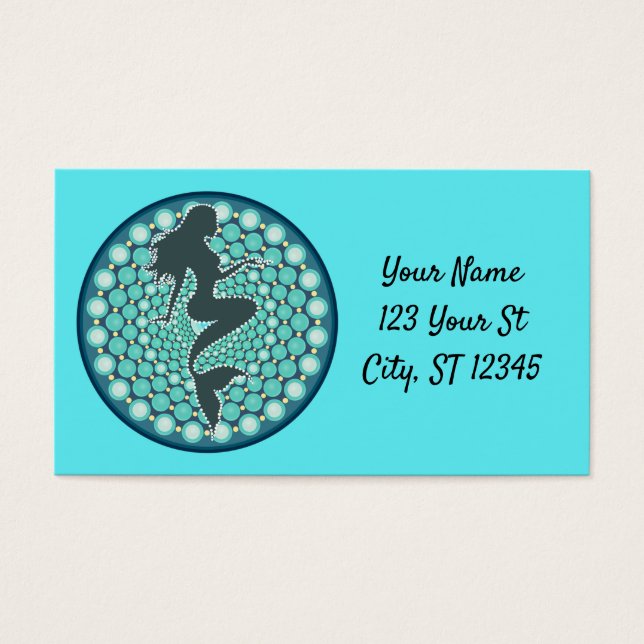 Silhouette de sirena en burbujas Thunder_Cove (Frente)