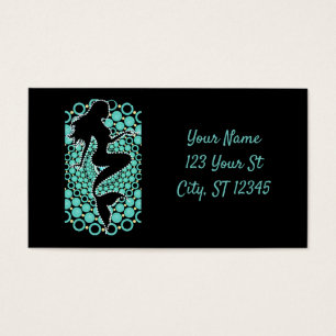 Silhouette de sirena en burbujas Thunder_Cove