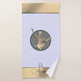 Silhouette de yogui dorado