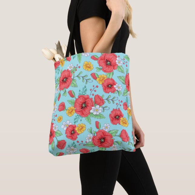 Silhouette Floral Fantasy Bolsa cosmética (Detalle)
