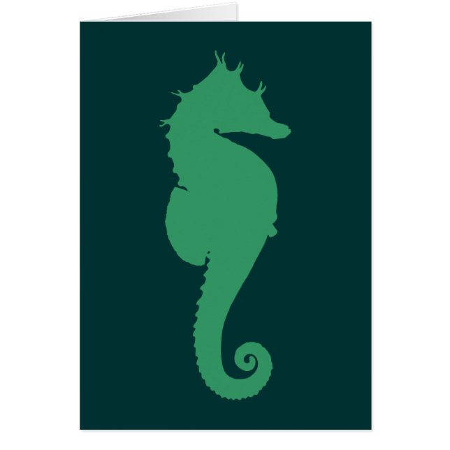 Silhouette Green Seahorse (Frente)