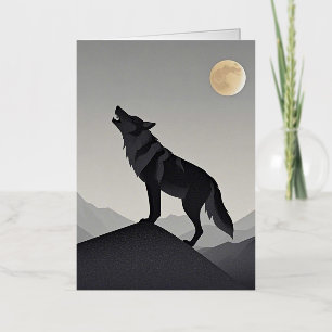 Silhouette minimalista Sleek Wolf