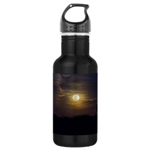 Silhouette Moon Botella de agua de acero inoxidabl