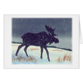 Silhouette Moose con poema