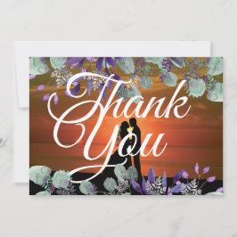 Silhouette Sunset Elegant Weds Tipografía Blanca