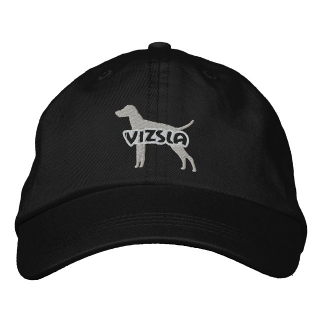 Silhouette Vizsla Embroidered Gorra (Anverso)