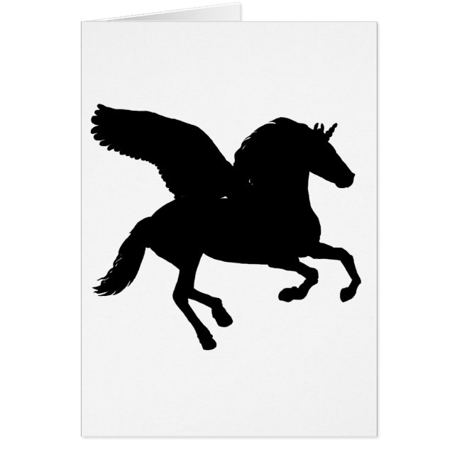Silhouette Winged Unicorn (Frente)