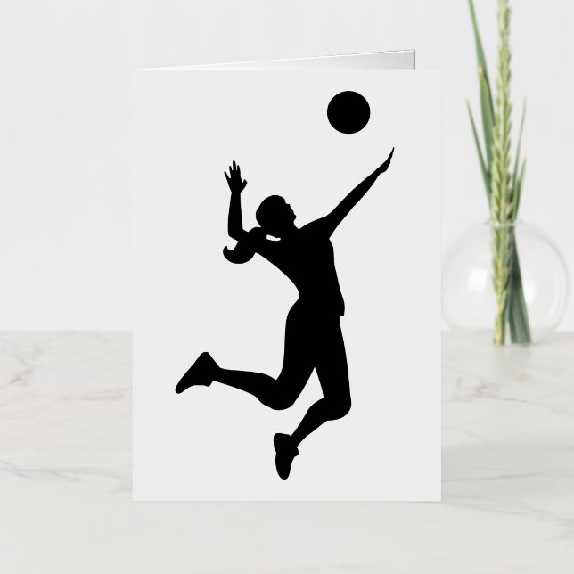 silhouette women's volleyball (Anverso)