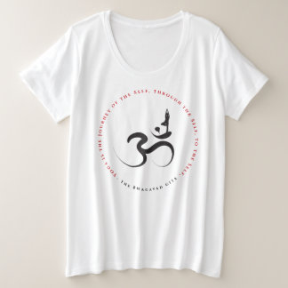 Silhouette Zen simple Yoga y caligrafía Om/Aum