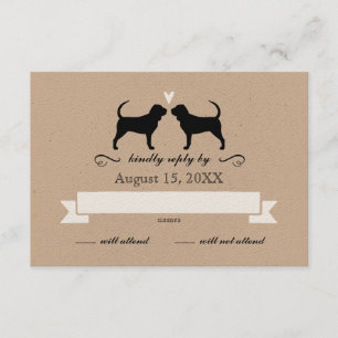 Silhouettes sangrantes Boda RSVP