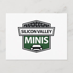 Silicon Valley Minis - Postal con logotipo verde