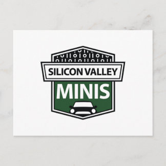 Silicon Valley Minis - Postal con logotipo verde