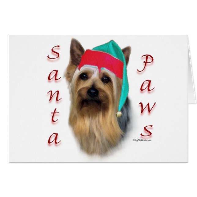 Silky Terrier Santa Paws (Anverso (Horizontal))