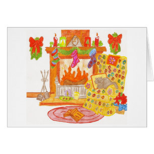 silla acogedora de la chimenea