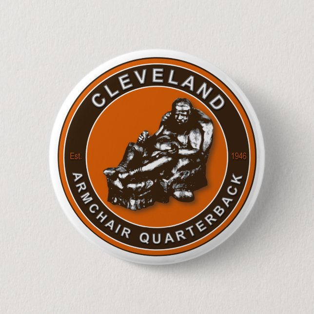 SILLA DE ARMAMENTO QB - botón Fútbol de Cleveland (Anverso)