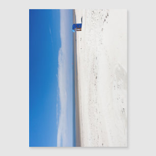 Silla de playa en el mar del Norte