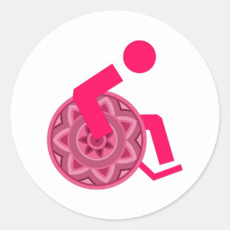 SILLA DE RUEDAS pegatina DIFERENTES PERSONAS CAPAC