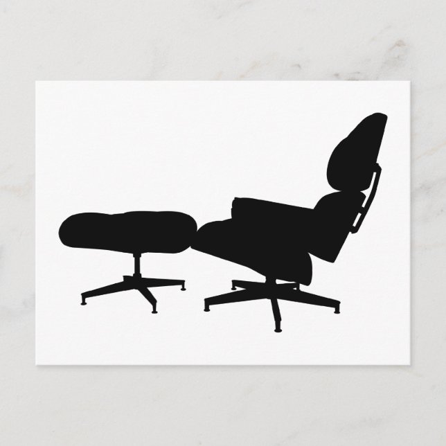 Silla Eames Lounge y postal otomana (Anverso)