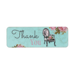 Silla francesa sobre la etiqueta Aqua