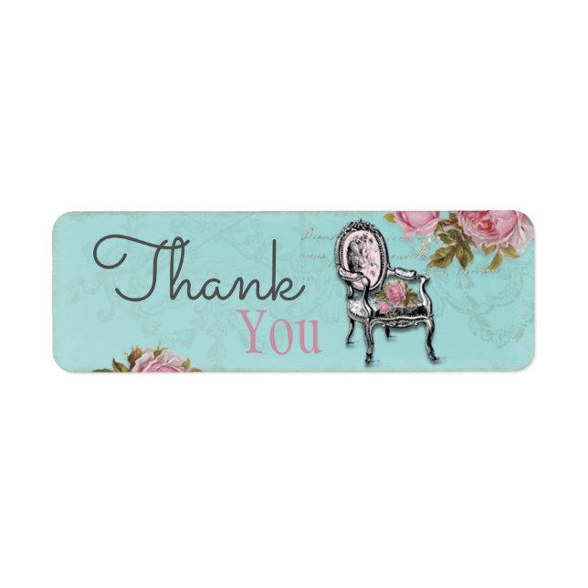 Silla francesa sobre la etiqueta Aqua (Frente)