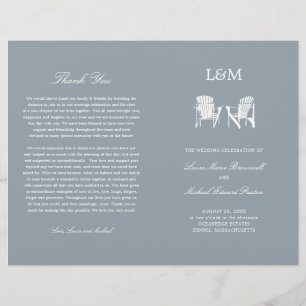 Sillas Adirondack Gris Plata Programa de Boda