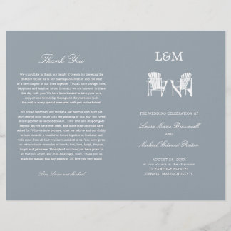 Sillas Adirondack Gris Plata Programa de Boda