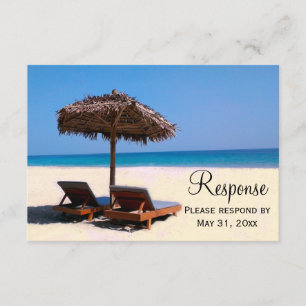Sillas de playa Boda de destino RSVP
