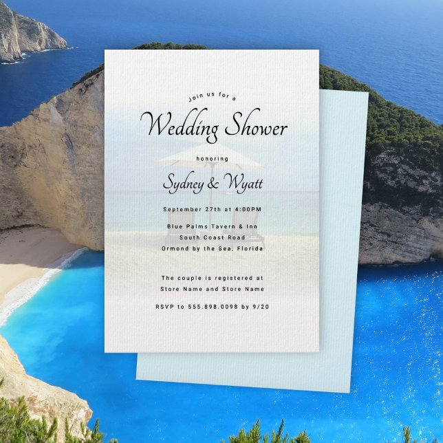 Sillas de playa Paraíso Bodas Invitaciones a la du (Subido por el creador)
