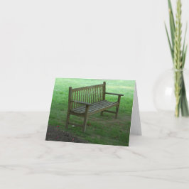 Sillón de madera tranquila en los juegos de tarjet