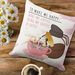 Silly Coffee Mug | Chica en una almohada de cerdo
