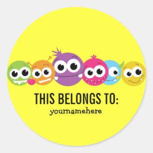 Silly Cute Monster ESTO PERTENECE A Pegatinas