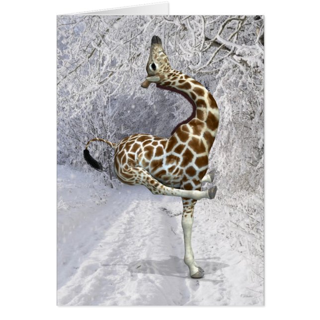 Silly Giraffe En Invierno (Frente)