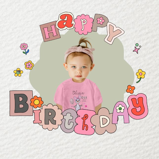 Silly Goose 1er cumpleaños Camiseta rosada de vaca (Silly Goose 1st Birthday Pink Bow T-Shirt)