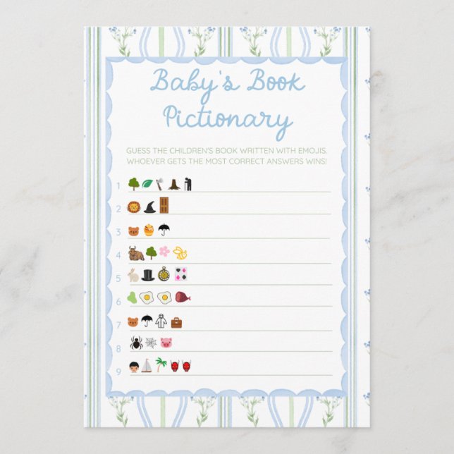 Silly Little Goose Baby Shower Game (Anverso)