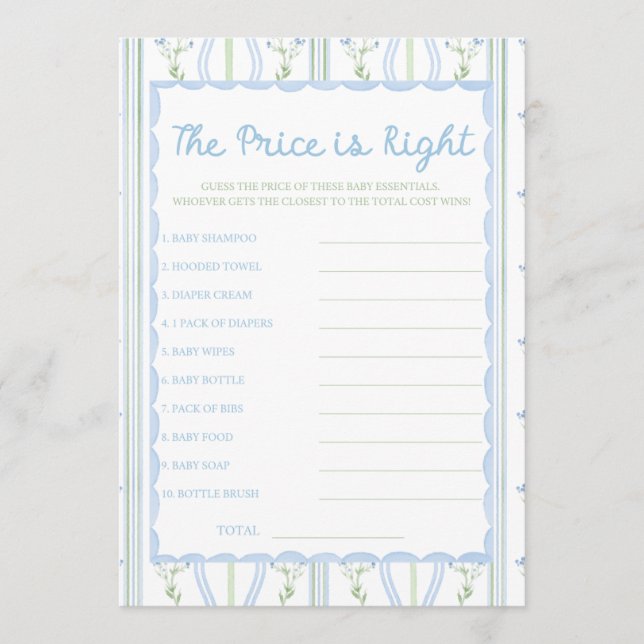 Silly Little Goose Baby Shower Game (Anverso)