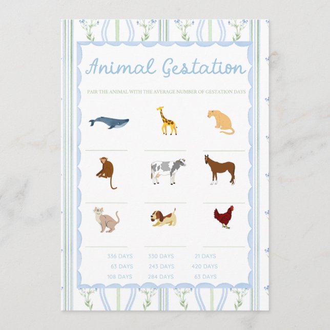 Silly Little Goose Baby Shower Games (Anverso)