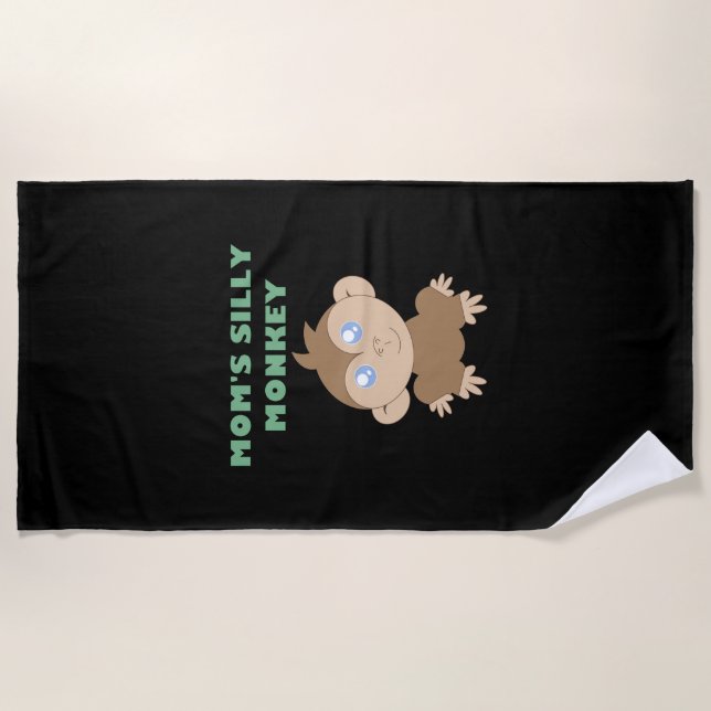Silly Monkey - Toalla de playa (Anverso)