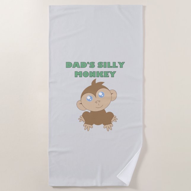 Silly Monkey - Toalla de playa (Anverso)