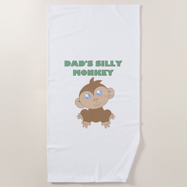 Silly Monkey - Toalla de playa (Anverso)