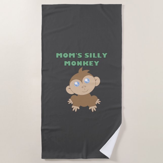 Silly Monkey - Toalla de playa (Anverso)