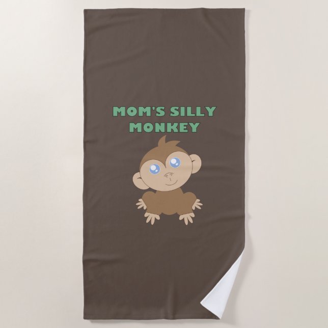 Silly Monkey - Toalla de playa (Anverso)