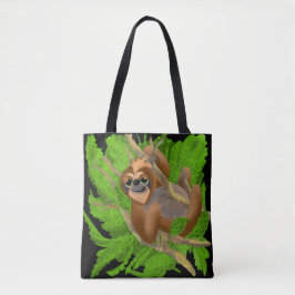 Silly Sloth Relajándose En Una Bolsa De Tote De Ho