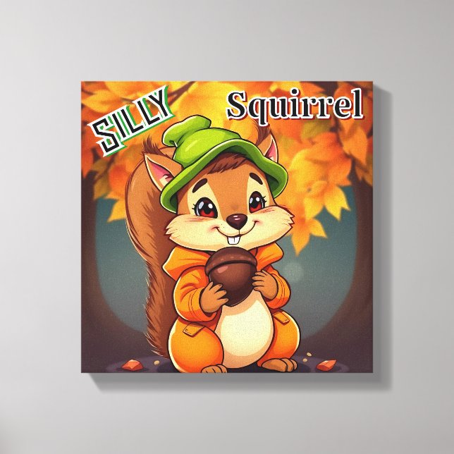 Silly Squirrel | El arte de la guardería de una Pe (Anverso)