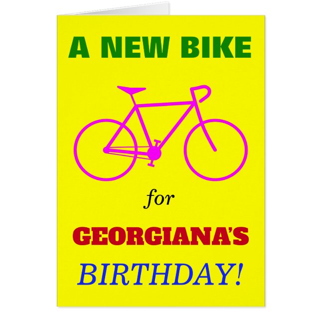 Silly "¡UNA NUEVA BICICLETA PARA EL CUMPLEAÑOS DE  (Frente)