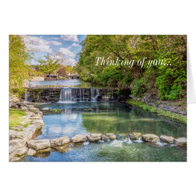 Siloam Springs Sager Waterfall Thing Of U Card (Anverso (Horizontal))
