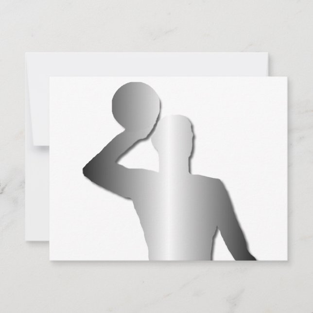 Silouette para jugador de waterpolo (Anverso)