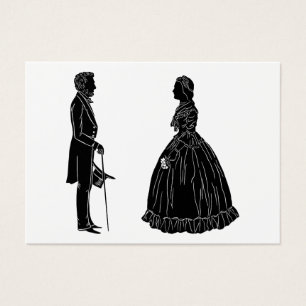 silueta de abraham lincoln mary todd lincoln