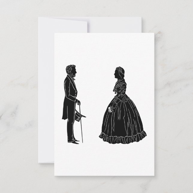silueta de abraham lincoln mary todd lincoln (Anverso)